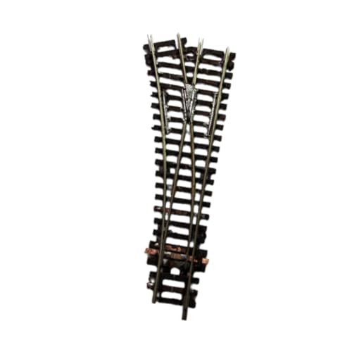 DYNWAVE HO Scale Train Track Model 1/87 Railway Accessories Train Scene Toys Educational Sand Table Landscape RC Railway Track Switch, Left Turn