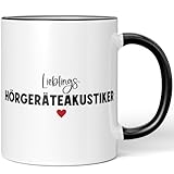 JUNIWORDS Tasse, Lieblings-Hörgeräteakustiker, Schwarz (7752859)