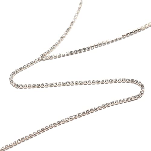 Kercisbeauty Dainty Rhinestones Choker Y Necklace For Women And Girls Party Diamond Choker Long Chain Necklace Bar #TOP1