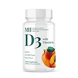 MICHAEL'S Health Naturopathic Programs Vitamin D3 with K2 - 90 Chewable Tablets - Apricot Flavor - Skeletal & Immune System Support - No Added Sugar - Vegetarian & Kosher - 90 Servings