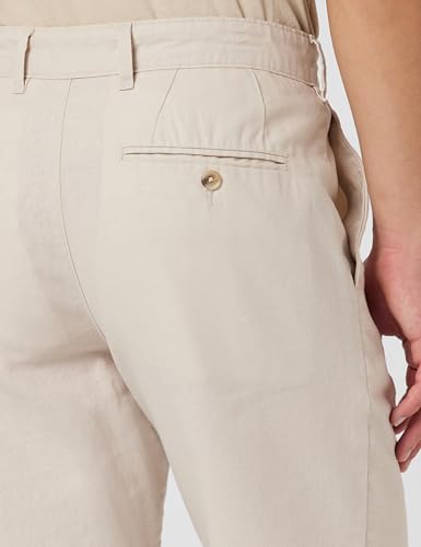 Image of Marks & Spencer Linen Mix Plain Regular Fit Shorts