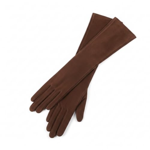 Guantes largos de antelina para abrigarse con estilo sin perder movilidad