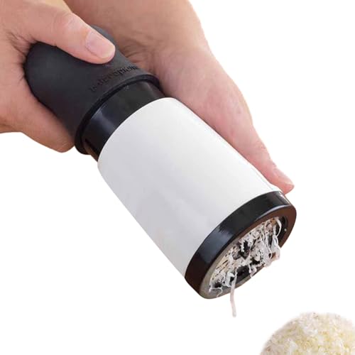 Rallador De Queso - Trituradora De Queso, Rallador De Cocina De Acero Inoxidable De 200 G, Molinillo De Parmesano Multiusos | Molinillo De Quesos Y Utensilio De Cocina Para Cocinar, Cenar Y Preparar
