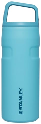 Image of Stanley IceFlow Cap and Carry Water Bottle | Wide Mouth Twist Lid | Lightweight & Leakproof for Travel & Sports | Insulated Stainless Steel | BPA-Free