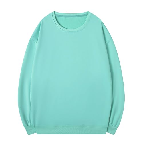 Men Sweatshirts Basic Solid Crewneck Pullover Tops Unisex Womens Hoodies Casual Plus Size Shirts Fall Outfits Loose