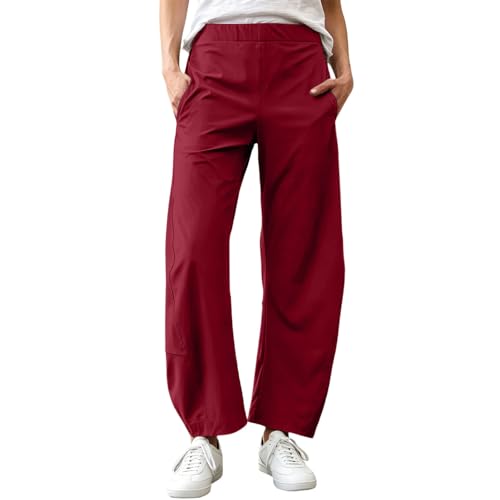 Pantalon large femme chic pour voyage et vacances d'été style sarouel fluide