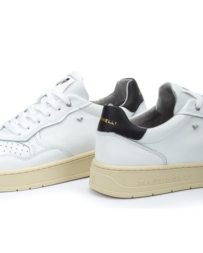 Martinelli Para Hombre. 1660-2825S1 Zapatillas De Piel Newhaven 1660 Blanco (40), Plano, Cordones, Casual - 4