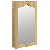 [SOMMARIO] Mantieni i tuoi gioielli e profumi ordinati in modo discreto ed elegante con questo elegante armadio per gioielli con specchio! Materiale durevole: il legno di ingegneria è di qualità eccezionale con una superficie liscia e ha anche resistenza, stabilità e resistenza all'umidità.