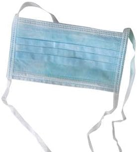 Disposable Face Mask/ Surgical 3 Layer Tie On Face Mask - Light Blue