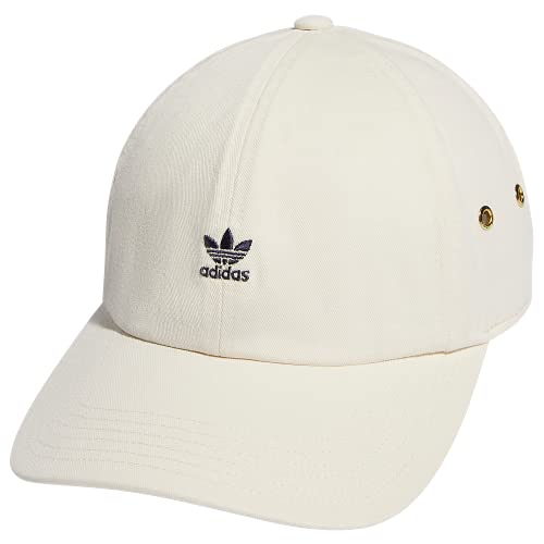 adidas Originals レディース ミニロゴ リラックスキャップ ワンダーホワイト/シャドウネイビー Free Size