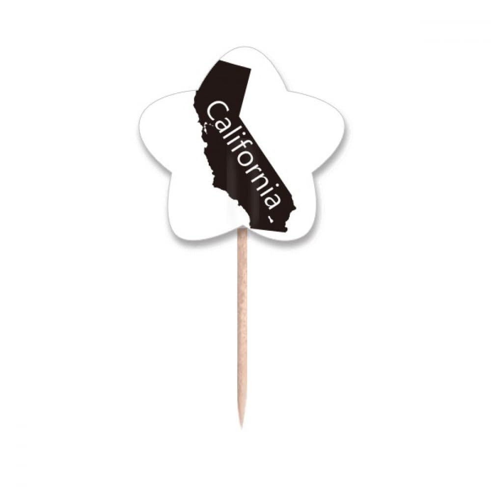 Cure-dents drapeaux Californie pour embellir un buffet terne et réussir ses cupcakes