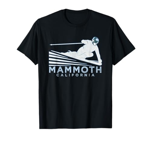 Retro Ski Mammoth CA Illustration T-Shirt