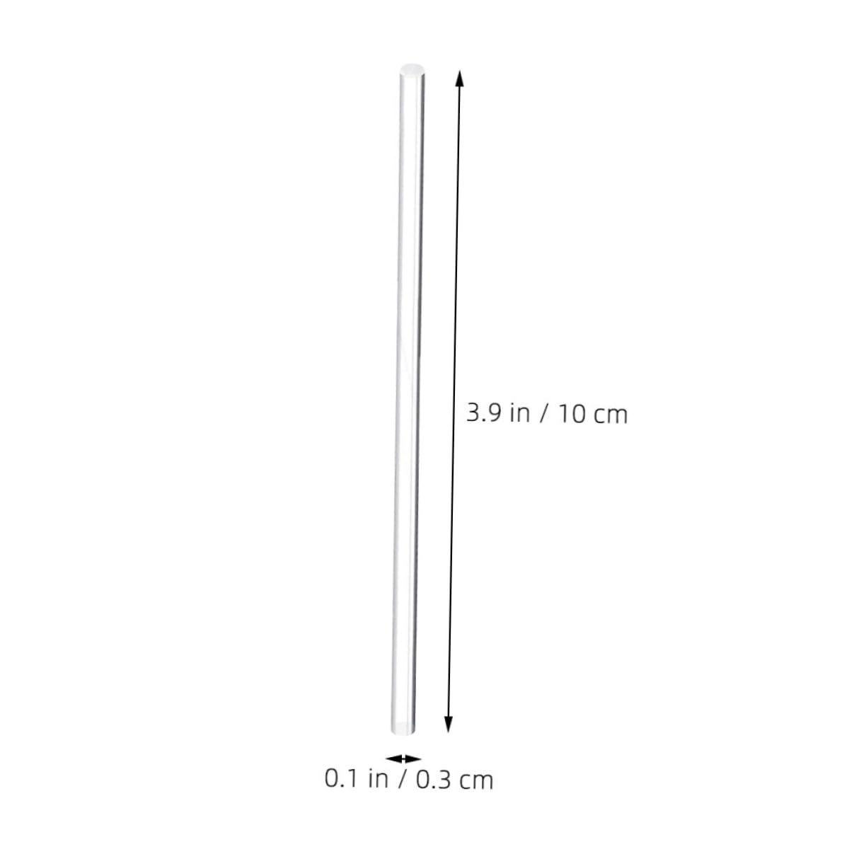 LAPYAPPE Acrylic Lollipop Sticks 10cm Length Cake Pop Sticks Chocolates Diy Rods Lollipop Making Supplies