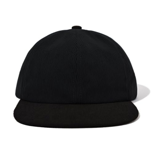 Casquette de baseball en velours côtelé vintage à bec plat pour voyage et extérieur