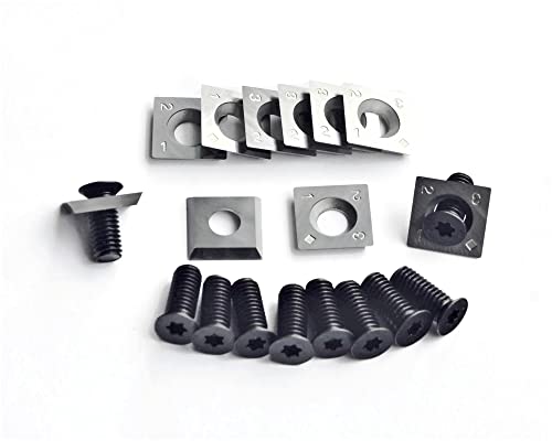 Inserts carrés en carbure 15mm pour tête de rabot hélicoïdale et tournage du bois x10