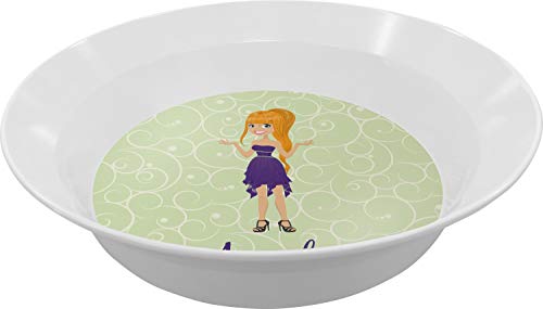 Personalized Custom Character (Woman) Melamine Bowl - 12 oz