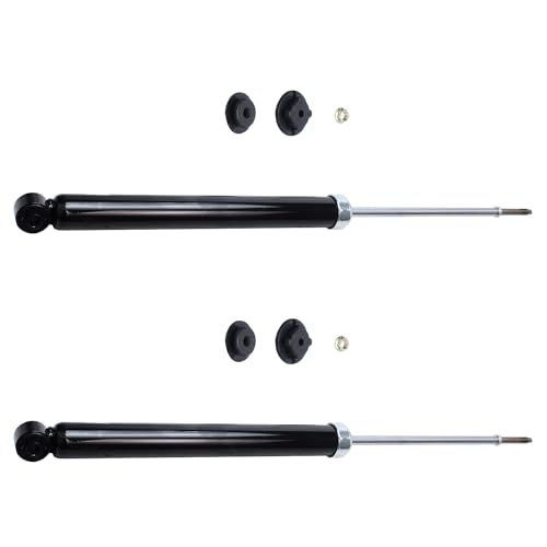 Image of Detroit Axle - Rear 2pc Shock Absorbers for 2006-2014 Toyota Yaris, 2 Complete Shock Absorbers Assembly 2007 2008 2009 2010 2011 2012 2013 Replacement