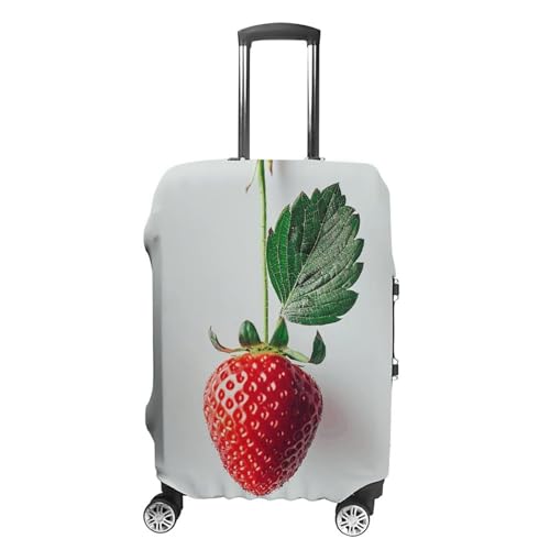 A Strawberry Hanging Luggage Cover, Washable Elastic Suitcase Cover Protector Fit 18-32 Inch Luggage