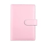 Carpetas de anillas flexibles para que pueda eliminar o agregar páginas fácilmente, cuaderno con bolsillos interiores para tarjetas de visita, tarjetas de identificación, archivos, recibos, es muy conveniente.