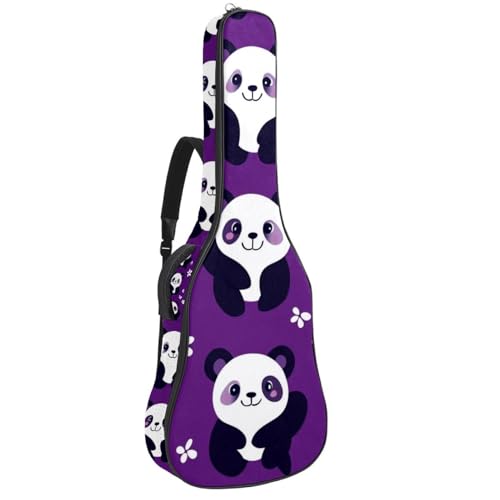 Housse guitare acoustique anti-choc panda, protège et suspend votre basse ou ukulélé