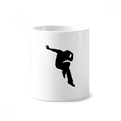 Porte-brosse à dents céramique Hip Pop tasse blanche bureau 350ml