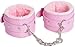 A-Pair of-Pink Fluffy Handcuffs for Ankles and Wrist with Chain Set Fuzzy Hand Cuff Set for Adults Bedroom Hand Cuffs for Women Couples Yoga Sweater D9