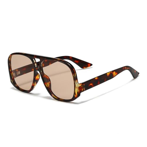 Lunettes de soleil rétro pour femme à grand cadre avec protection solaire anti-UV