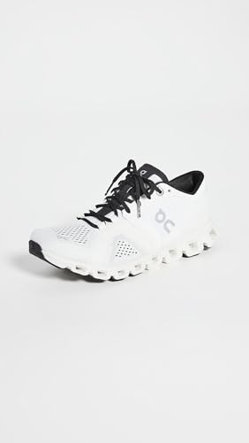 On Women's Cloud X Sneakers, White/Black, 6 Medium US