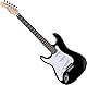 Rocktile Pro ST3 BK RW L Linkshänder E-Gitarre – ST-Style E-Gitarre in Schwarz für Linkshänder – 3 Single-Coils, Vintage String Tremolo-System, 22 Bünde, Palisandergriffbrett – schwarz