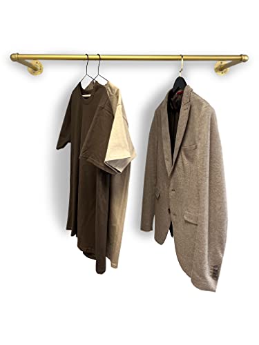 RSR Hangers Kleiderstange Garderobe Industrieller Stil Design Gold für...