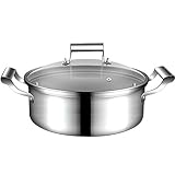 Le couvercle en verre trempé bien ajusté scelle la chaleur, les jus, les saveurs et les nutriments sans bloquer la vue de ce qu'il y a dans la poêle.