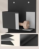 SONGMICS Wiszący Organizer z 4 Kieszeniami, na Drzwi, 33,5 x 12 x 100 cm