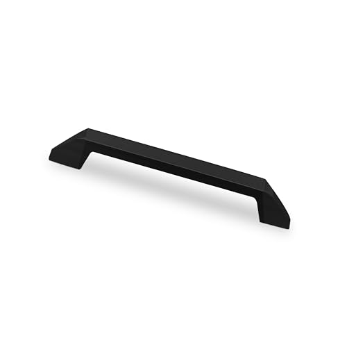 Image of Plantex Cabinet Handle /96mm Handle for Cabinet /Wardrobe /Kitchen Handle /Door Pull-Push Handle for Home /Office - Pack of 1 (Black)