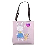 Yume Kawaii Fashion Bunny & Teddy Bear Pastel Goth Fairy Kei Tote Bag
