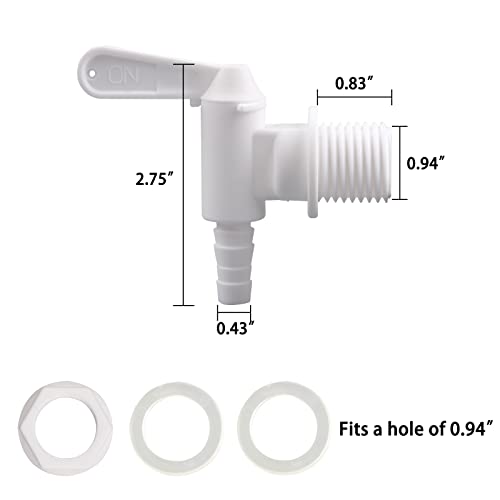 Replacement Spigot Bottling Bucket Plastic Spigot For Beer Or Soda Fermenter Tap Wine Making Homebrewing By Muglio 3 Pack #TOP1
