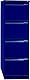 BISLEY Hängeregistraturschrank, einbahnig, DIN A4, 4 HR-Schubladen, Metall, 639 Oxfordblau, 62.2 x 41.3 x 132.1 cm