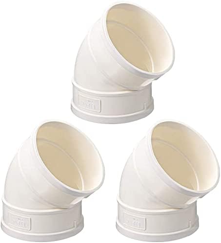 XYWHPGV PVC Pipe Fitting 45 Degree Elbow White 110mm Socket 3pcs(907b2 2babb 37fc4 72249 3cca5 d25cc