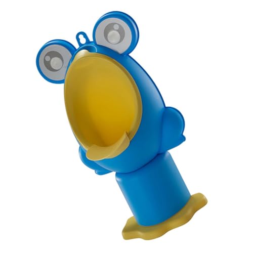 LABRIMP 男の子用トイレトレーニング小便器 立てかけ式カエルデザイン 製耐久性 水車付き楽しみながらおしっこ習慣促進 簡単掃除可能 幼児