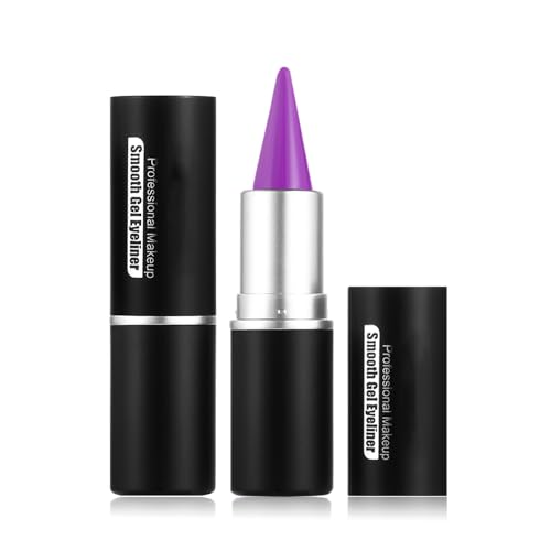 MEITREND Purple Eyeliner,Eyeliner Pencil Long Lasting, Quick Dry Waterproof Smudge Proof Makeup, Face Painting,Suitable For All Eye Shapes Eye Liner And Body Art, Matte Finish (Purple)