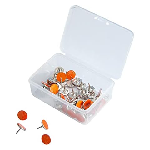 ZYAMY 100 in 1 Reflective Tacks Kit Trail Marking Tacks 11mm Glow Tacks, Hiking Markers for Hunting Hiking Camping Tree Stand Cover