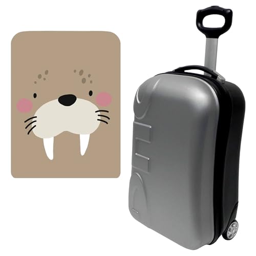 Valise trolley 20 cabine Biever multicolore avec housse pour éviter les frais de bagage