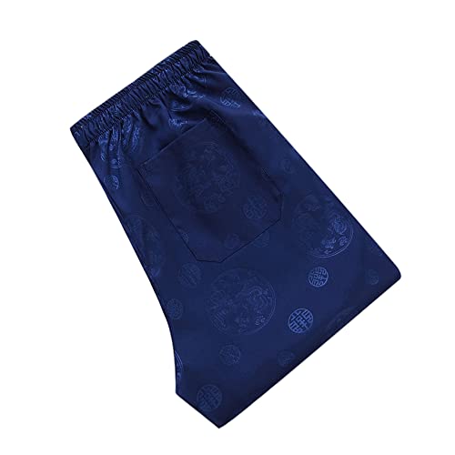 Wecotton Kung Fu Uniform Tang Men Chinese Traditional Clothing Hanfu Martial Arts Wing Chun Taichi (Dark Blue, Us L (Asia Size Xxl)) #TOP2