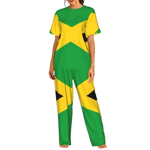 Pyjama Jamaïque femme anti-transpiração ensemble homewear ultra confortable toutes saisons