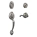 Plymouth Single Cylinder Handleset and Flair Lever, Satin Nickel (F60 V PLY 619 FLA)