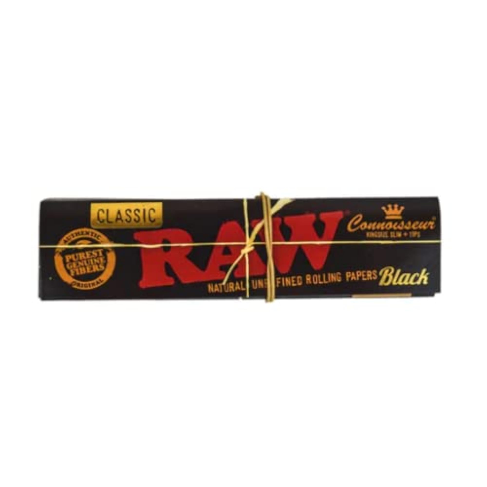 Raw Black Rolling Paper with Roach Pad, Smoking Accessories