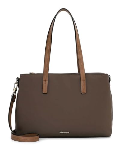 Tamaris sac à épaule Gertraud Taupe : le grand sac zippé contre le désordre urbain