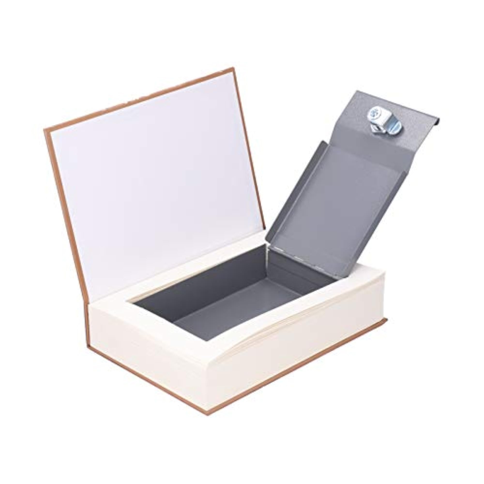 Durable Simulated Book-Shape Safe Case for Cash and Documents