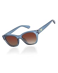 A09 Blue Frame Gradient Brown Polarized Lenses