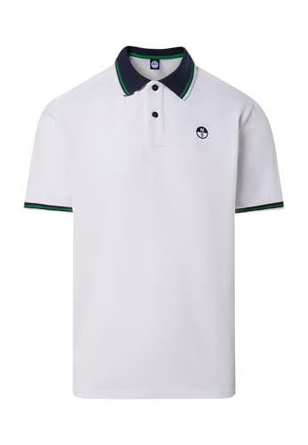 Polo North Sails à détails rayés : haut classique chic en coton pour homme
