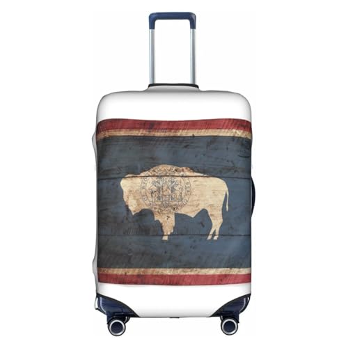 Housse de protection élastique pour valise 45,7 à 81,3 cm Wyoming blanc